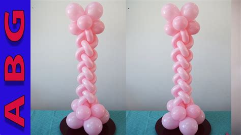 Balloon Column Tutorial Twisted Braid Decoration Idea Balloon