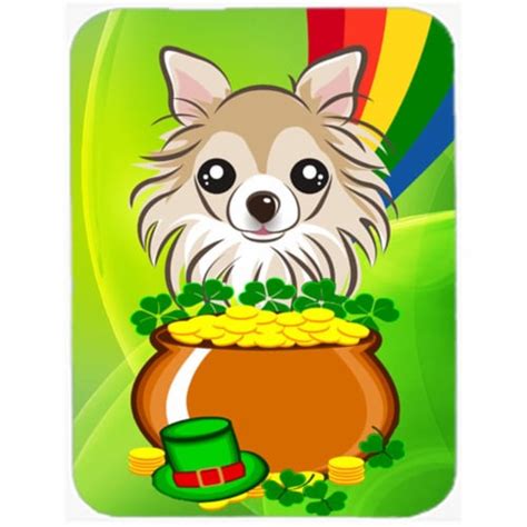 Chihuahua St Patricks Day Mouse Pad Hot Pad Or Trivet King Soopers