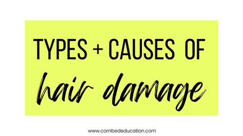 Types + Causes of Hair Damage