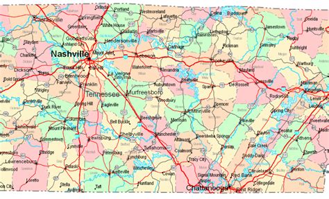 Map Of Central Tennessee - Map Of Farmland Cave