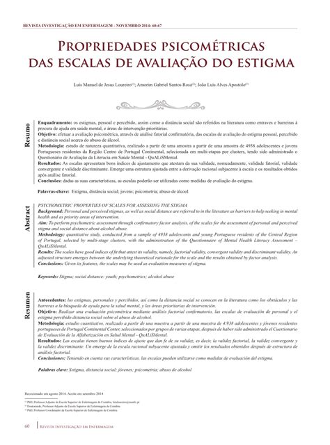 Pdf Loureiro L Rosa A And Apostolo J 2014 Propriedades