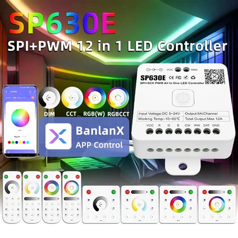 Sp E All In One Led Controller Ch Pwm Spi Pixels Led Light Strip