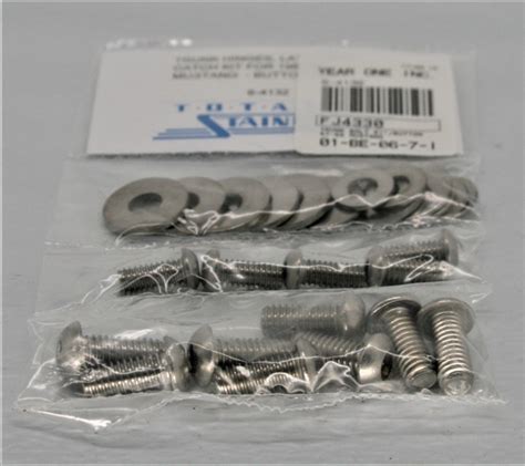 Totally Stainless 815375 Trunk Button Head Bolt Kit