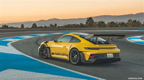 Porsche 911 GT3 RS 2023MY Color Racing Yellow Rear Three Quarter