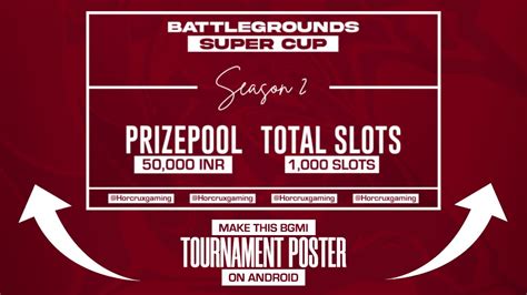 How To Make A Pubg Bgmi Tournament Poster Banner On Android Bgmi