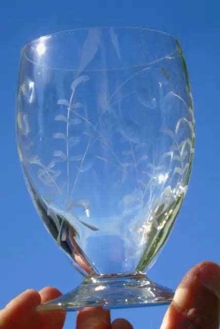 Verre Eau En Cristal Taill Circa Baccarat Saint Louis Eur