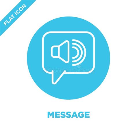 Message Icon Vector From Accessibility Collection Thin Line Message