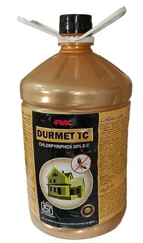 Liquid 5litre Fmc Durmet Tc Insecticides Chlorpyriphos 20 Ec At Rs