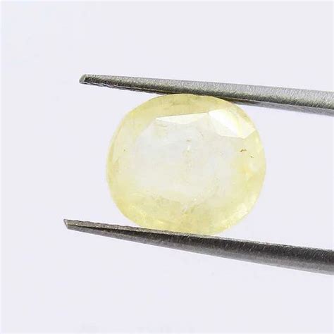 To Carat Natural Yellow Unheated And Untreated Sapphire With Lab