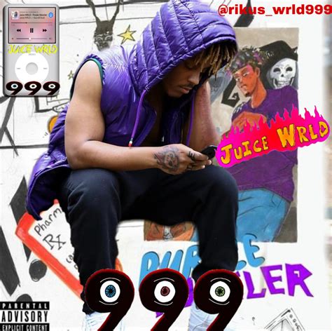 Juice Wrld Purple Moncler Wallpaper