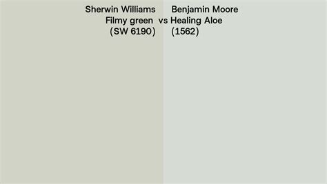 Sherwin Williams Filmy Green Sw 6190 Vs Benjamin Moore Healing Aloe