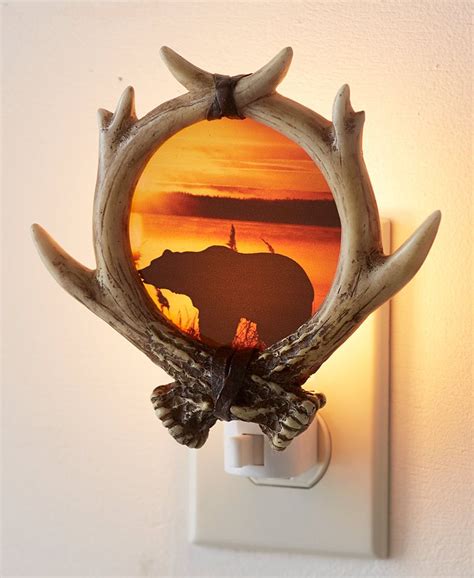 Animal Themed Antler Night Lights Night Light Antler Lamp Bear Decor