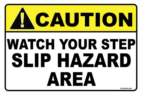 Aluminum Sign Caution Watch Your Step Visual Safety Systems Llc