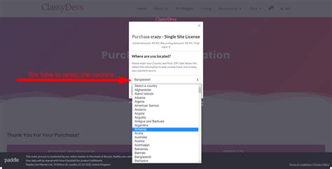 Purchasing Crazy Elements License ClassyDevs