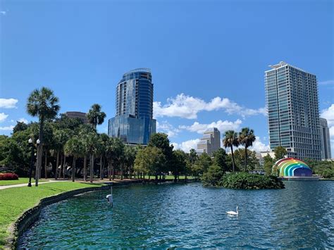 Lake Eola Park In Orlando Florida