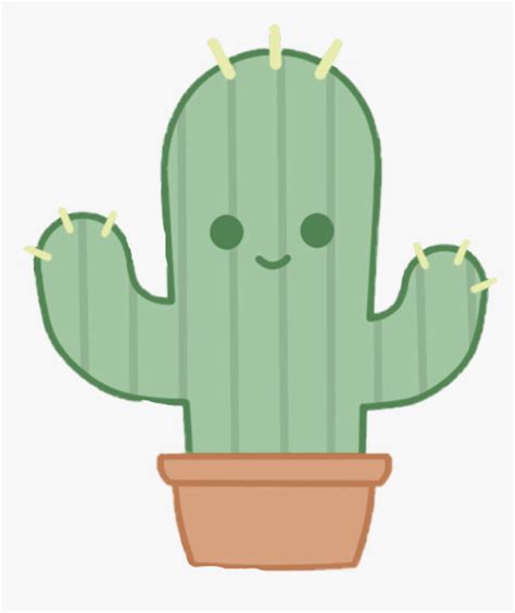 Drawings Of Cactuses , Png Download - Kawaii Cactus Drawing ...