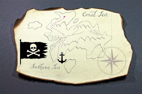 Treasure map, island, map, treasure hunt, pirate - free image from ...