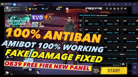 OB39 FREE FIRE NEW PANEL IN PC FREE FIRE AIMBOT PANEL PC FAKE