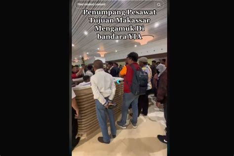 Foto Penumpang Lion Air Bentak Petugas Di YIA Gara Gara Delay Ini