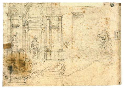 Drawings for sculptures and paintings in the Medici Chapel | Sculptures ...