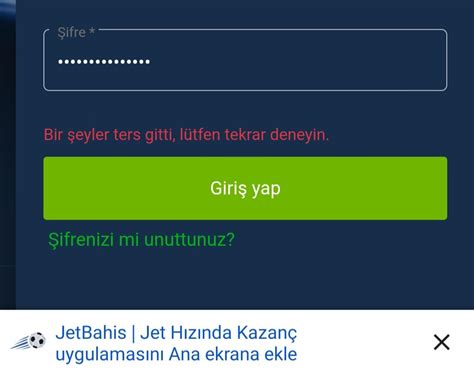 Jetbahis Bir Şeyler Ters Gitti Hatası Şikayetvar