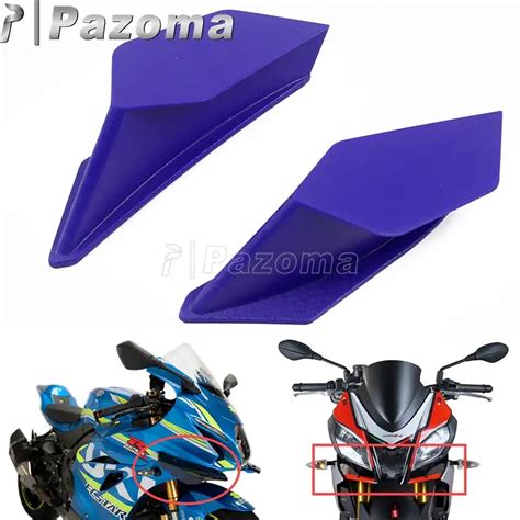 Motorcycle Scooter Aerodynamic Winglets Dynamic Wing Kit For BMW Honda