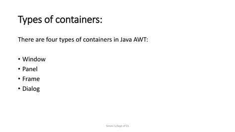 The Concept Of Abstract Window Took Kit In Java PPT