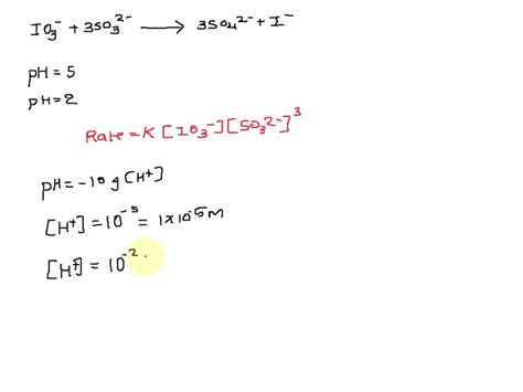 Solved The Iodate Ion Io Is Reduced By Sulfite So According