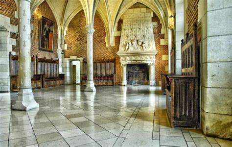 France, the Old Council Room in the Amboise Castle Editorial Photo ...