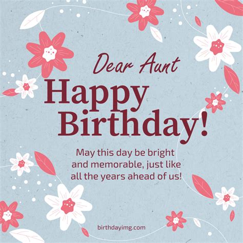 Free Happy Birthday Image For Aunt With Stars