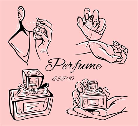 Set Of Perfume Bottles Vector Illustration 2220570 Vector Art At Vecteezy