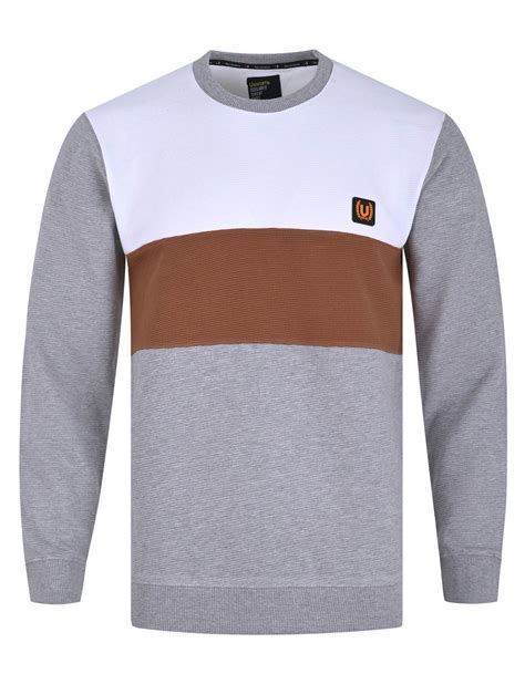 White Texture Sweatshirt For Men