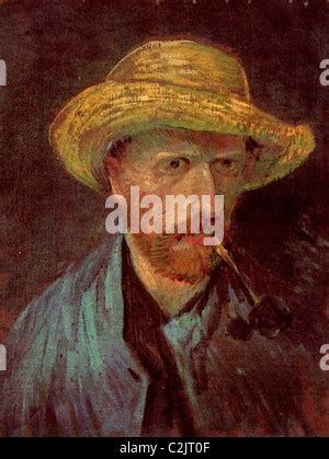 Selbstporträt von Vincent van Gogh auf Briefmarke Stockfotografie Alamy