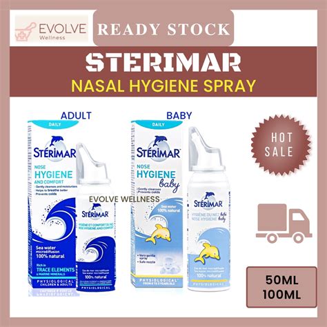 STERIMAR NASAL ADULT SPRAY STERIMAR NOSE HYGIENE BABY SEA WATER NASAL