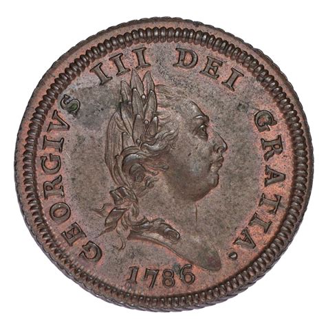 Isle Of Man George Iii Halfpenny Grained Edge S