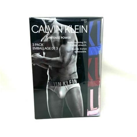 Calvin Klein Underwear And Socks Calvin Klein 3 Pack Mens Underwear Intense Power Cotton Hip