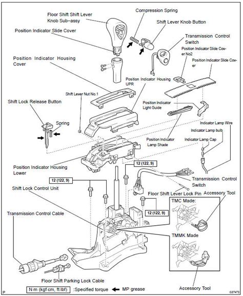 Toyota Camry Floor Shift Assy Atm Automatic Transmission Trans