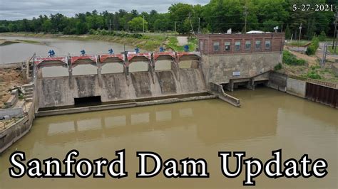 Update Sanford Dam Village Of Sanford Sanford Lake Flood Aerial