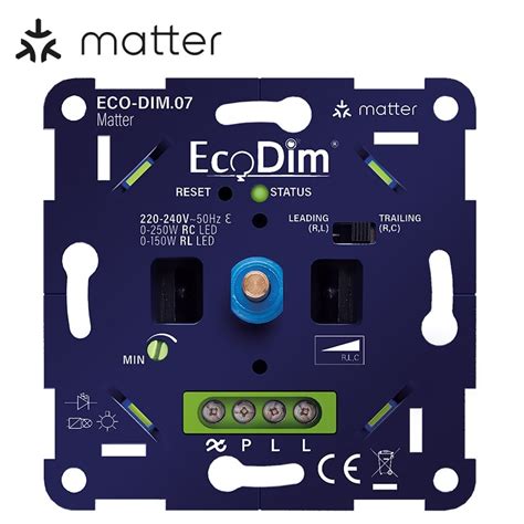 ECO DIM 07 Led Dimmer Matter Druk Draai 0 250W RLC EcoDim