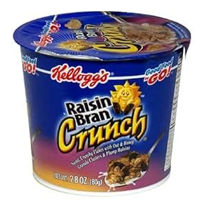 Amazon Kellogg S Raisin Bran Crunch Cups 2 8 Ounce Cups Pack Of