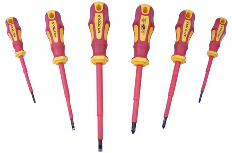 Mltools 1000 Volt Insulated Magnetic Tip Screwdriver Set Vs333