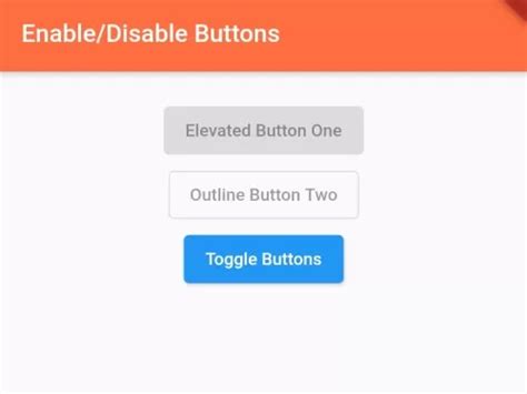 Flutter How To Disable Enable Button