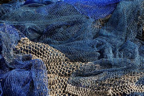 Hd Wallpaper Brown And Blue Fish Net Fishing Nets Fisheries Port