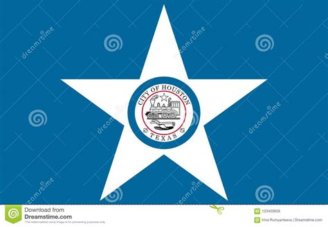 Flag of Houston City in Texas, USA Stock Image - Image of insignia ...