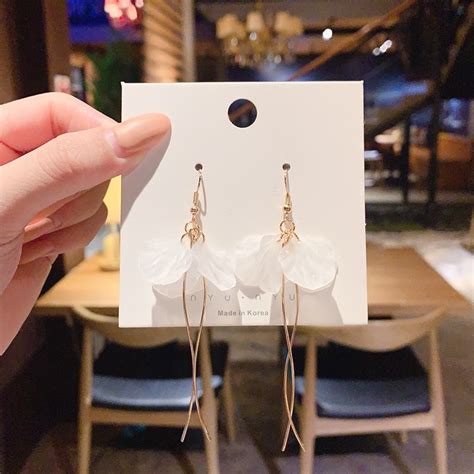 🇲🇾ready Stock🇲🇾subang Telinga Kancing Telinga Earrings Earing Ear Chain