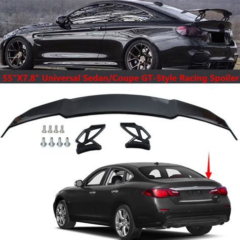 Universal V STYLE Rear Trunk Racing Spoiler Wing Fit For INFINITI Q70