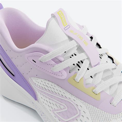 Laufschuhe Damen Jogflow 1901 Weißlila Decathlon