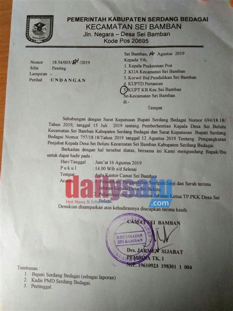 Detail Contoh Undangan Serah Terima Jabatan Koleksi Nomer 7