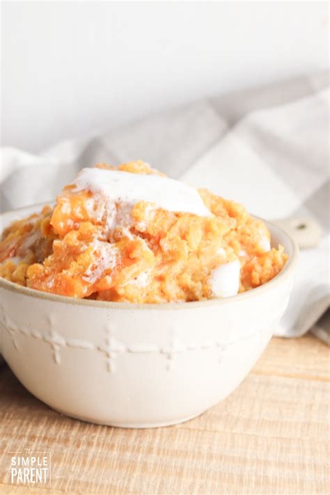 EASY Crock Pot Sweet Potato Casserole For The Holidays