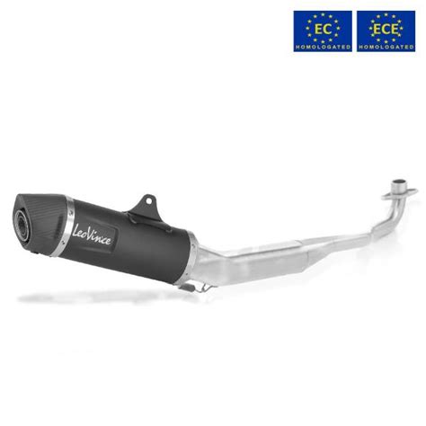 Leovince Nero Complete Exhaust Steel Approved Honda Sh125i 2020 2024